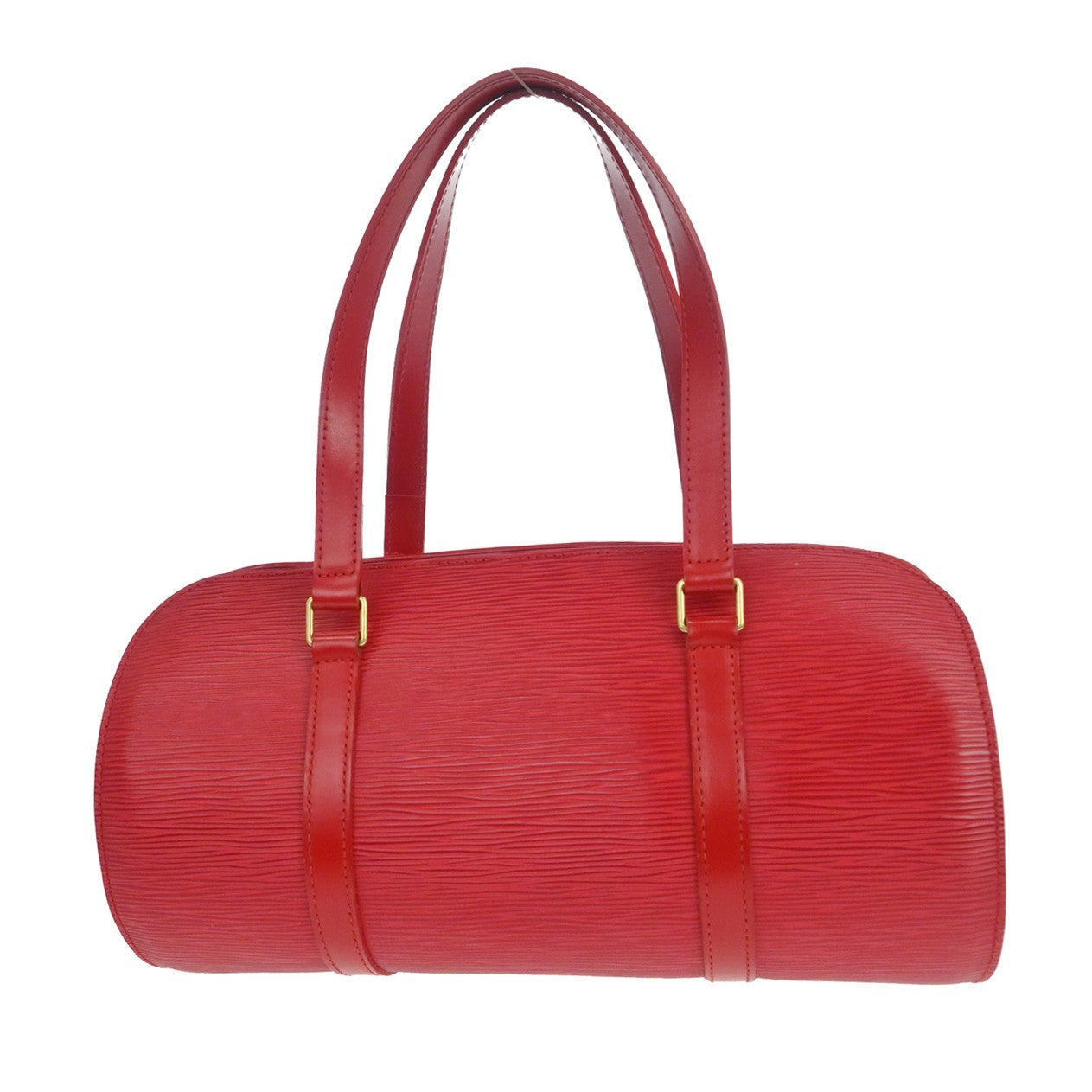 Louis Vuitton Soufflot Handbag Epi Leather, Red, Leather, Handbag