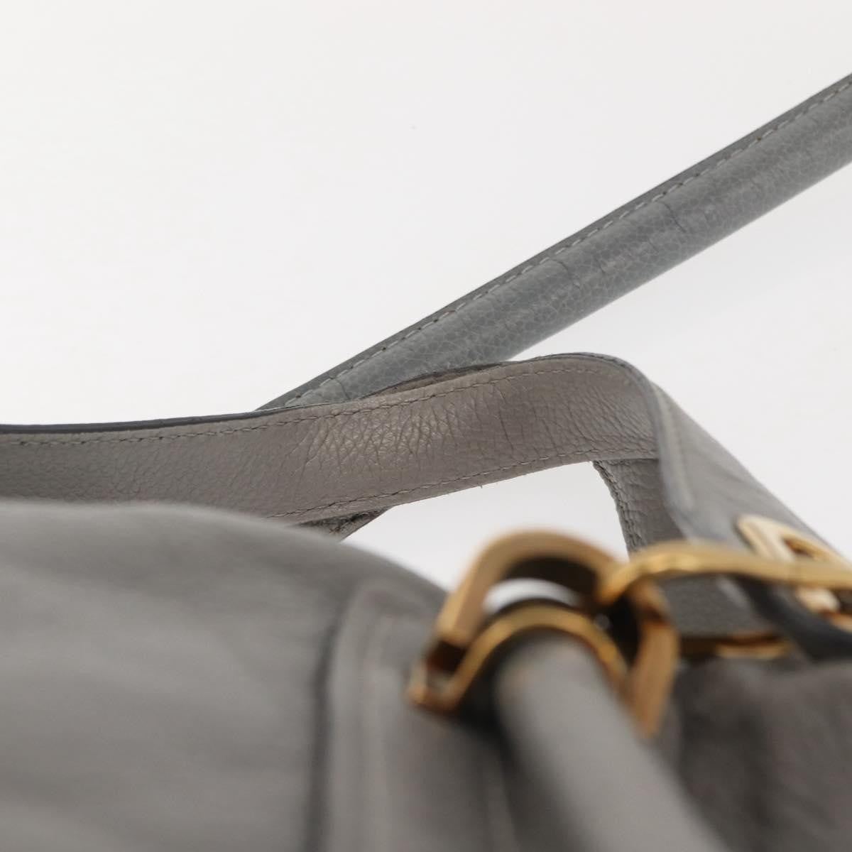 Chloe Paraty Top Handle Bag Leather, GRAY, LEATHER, Handbag