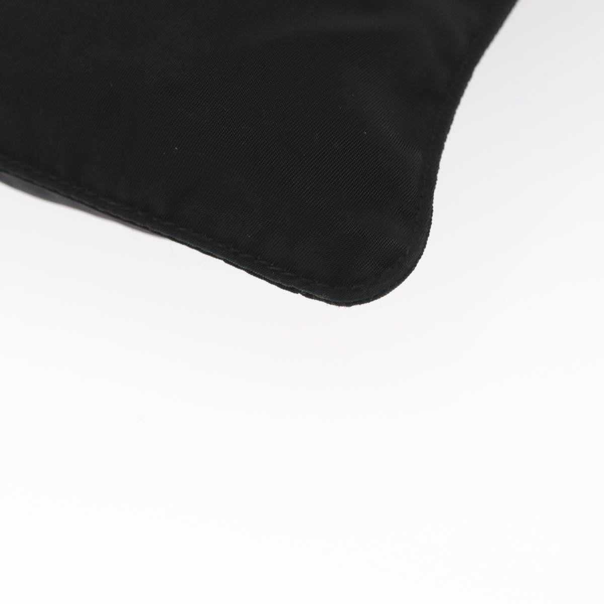 Prada Front Pocket Messenger Bag Tessuto, BLACK, NYLON, Shoulder bag