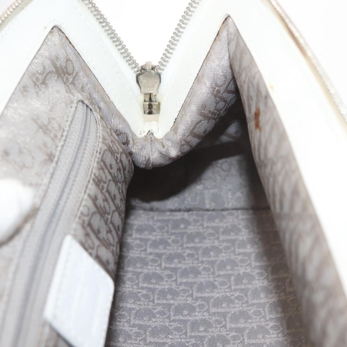 Christian Dior Vintage Handbag Leather, WHITE, LEATHER, Handbag