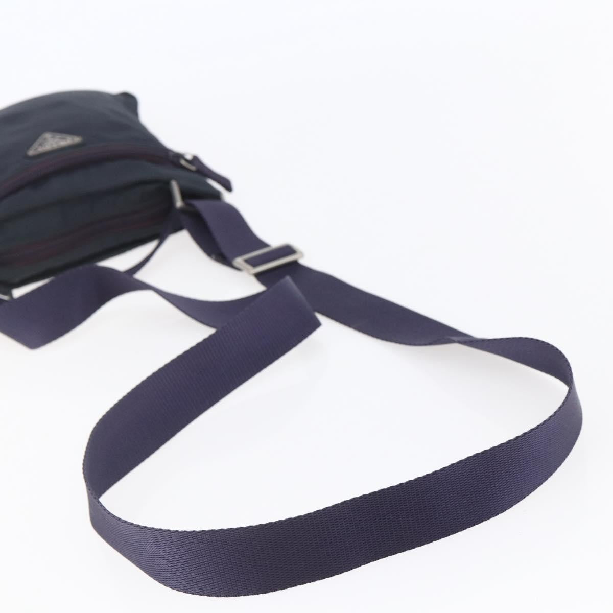 Prada Front Pocket Messenger Bag Tessuto, PURPLE, NYLON, Shoulder bag