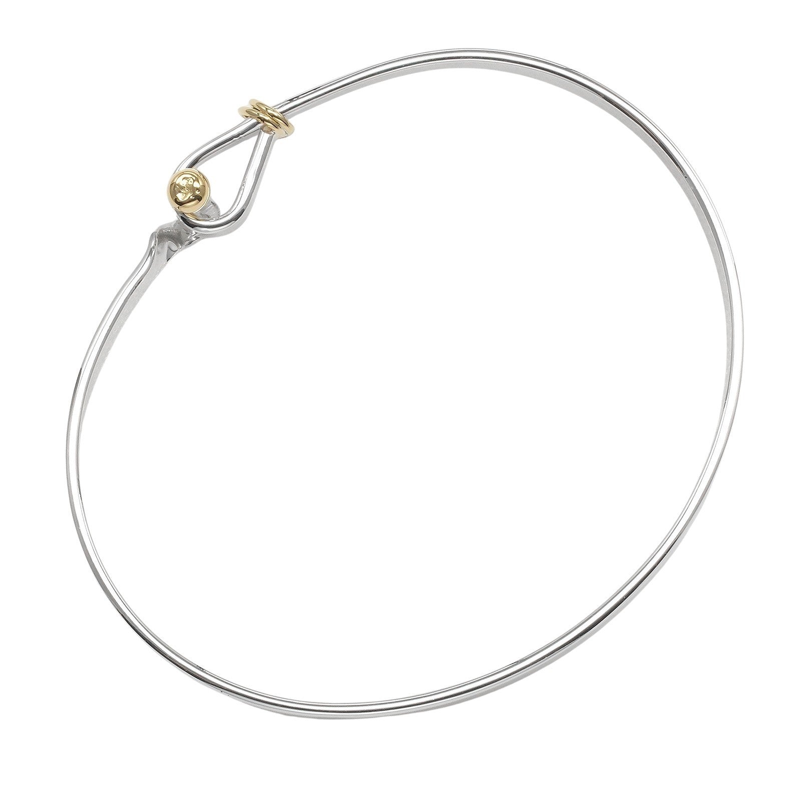 Tiffany & Co. Love Knot Bracelet Sterling Silver and 18K Yellow Gold, SILVER, SILVER, Bracelet