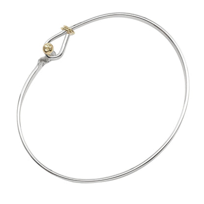 Tiffany & Co. Love Knot Bracelet Sterling Silver and 18K Yellow Gold, SILVER, SILVER, Bracelet