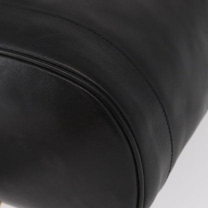 Gucci Vintage Bamboo Sling Backpack Leather, BLACK, LEATHER, Shoulder bag