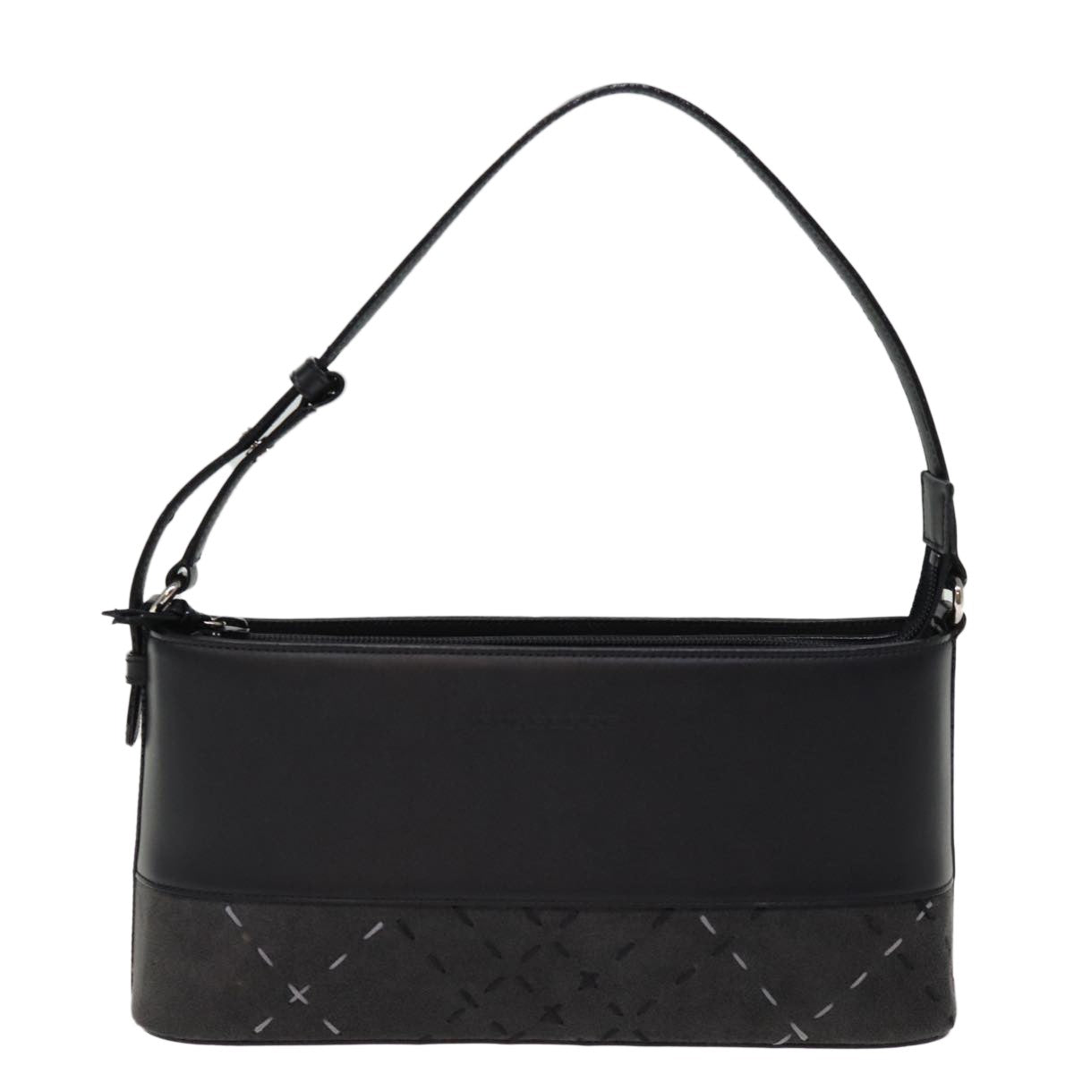 Burberry Vintage Shoulder Bag Leather, BLACK, LEATHER, Shoulder bag