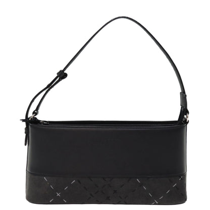 Burberry Vintage Shoulder Bag Leather, BLACK, LEATHER, Shoulder bag
