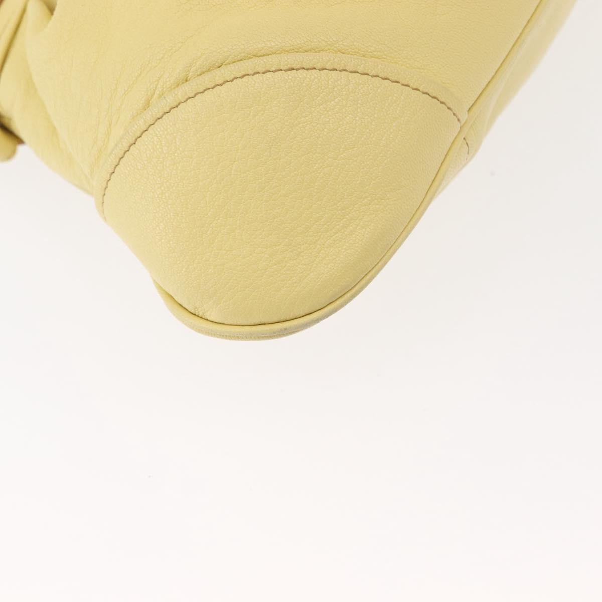 Salvatore Ferragamo Marisa Satchel Leather, YELLOW, LEATHER, Tote bag