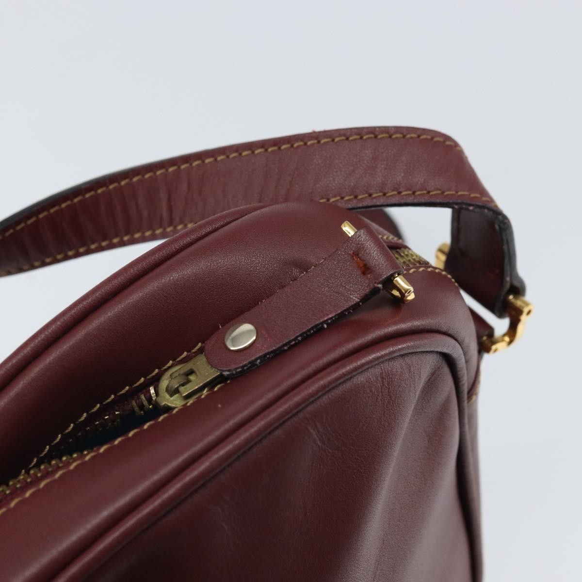 cartier Must de Cartier Shoulder Bag Leather, BURGUNDY, LEATHER, Shoulder bag