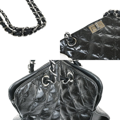 Chanel Reissue 2.55 Tote Quilted Calfskin, BLACK, PATENT_LEATHER, Shoulder bag