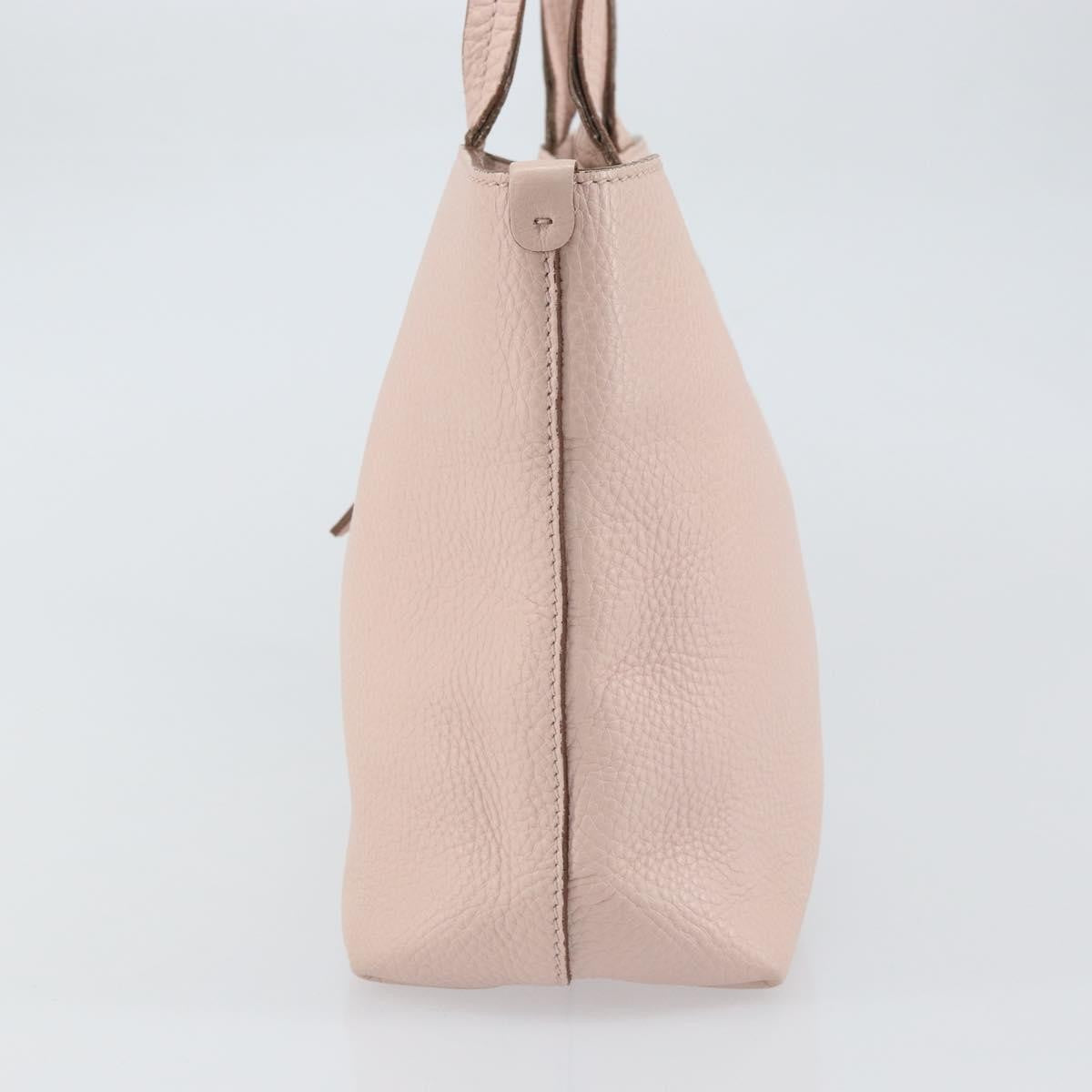 Salvatore Ferragamo Gancini Tote Leather, PINK, LEATHER, Tote bag