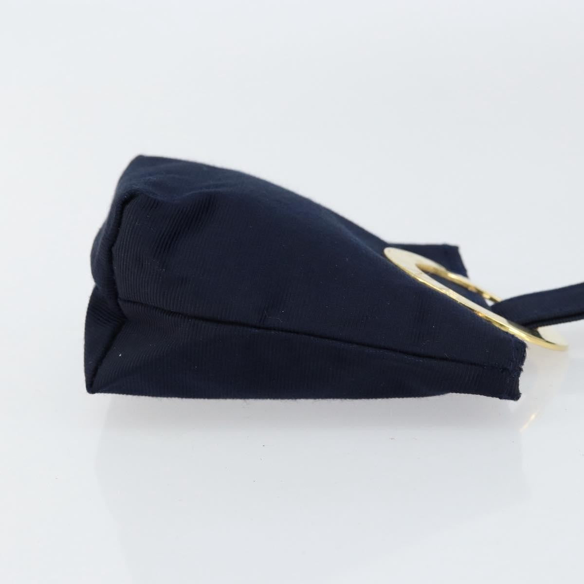Celine Circle Logo Pouch Nylon, NAVY, NYLON, Clutche & pouche