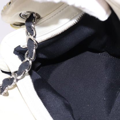 Chanel Just Mademoiselle Bag Woven Stitch Patent, BEIGE, PATENT_LEATHER, Handbag