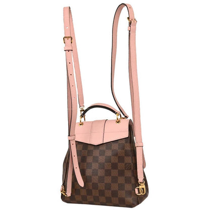Louis Vuitton Clapton Backpack Damier and Leather, BROWN, CANVAS, Backpack