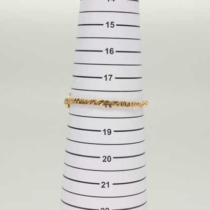 Christian Dior CD Pendant Necklace Metal and Crystals, GOLD, METAL, Bracelet