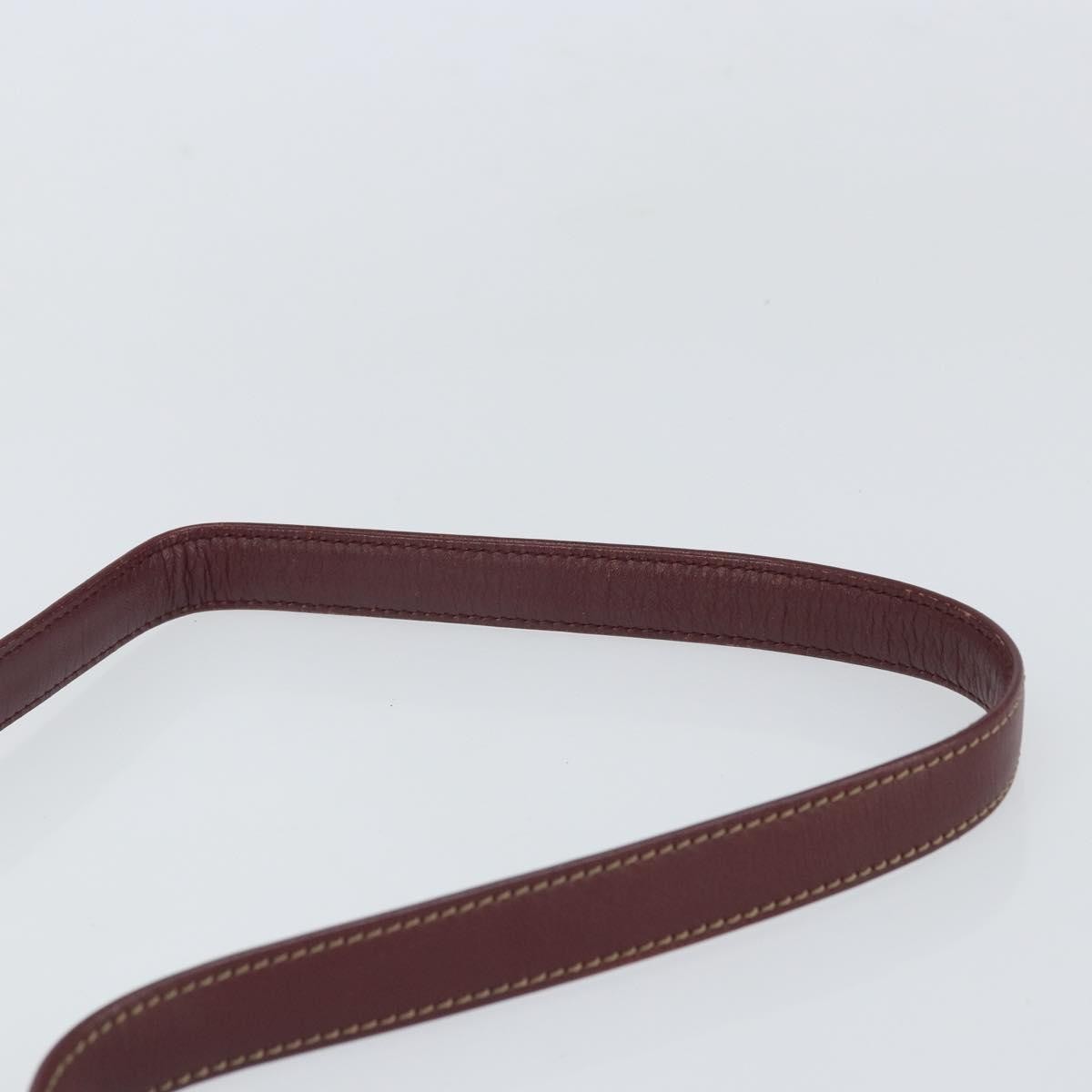 cartier Must de Cartier Shoulder Bag Leather, BURGUNDY, LEATHER, Shoulder bag