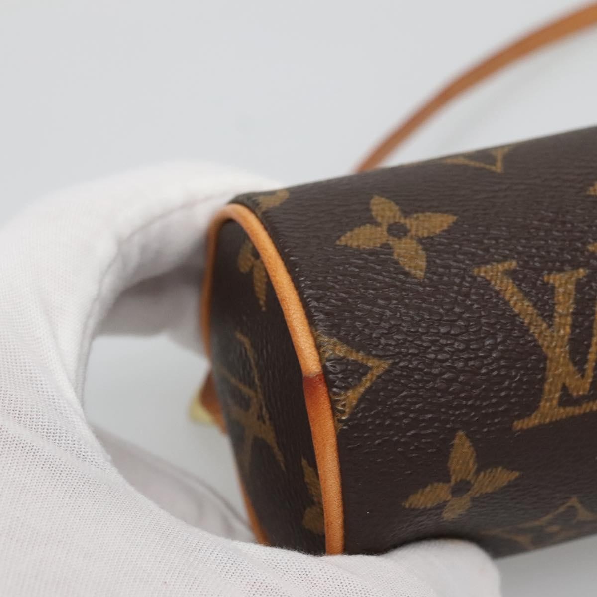 Louis Vuitton Papillon Pochette Monogram Canvas, BROWN, CANVAS, Handbag
