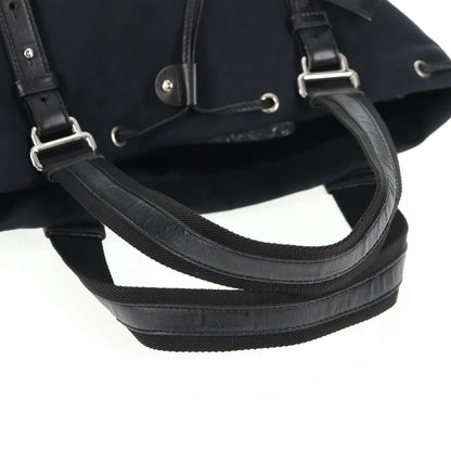 Saint Laurent Kahala Drawstring Tote Canvas, BLACK, CANVAS, Tote bag