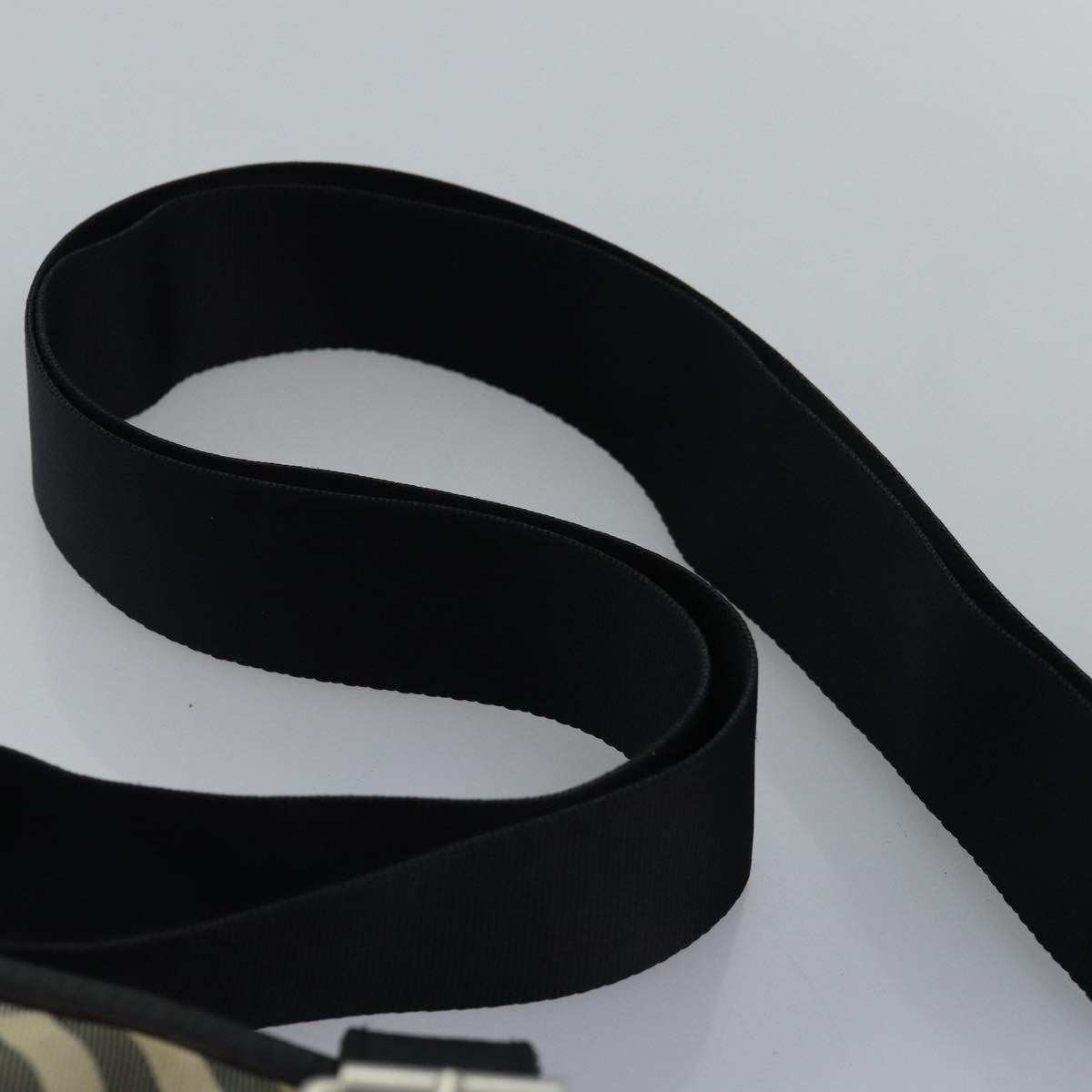 Burberry Front Pocket Flap Messenger Vintage Check Nylon and Nylon, BLACK, NYLON, Crossbody bag