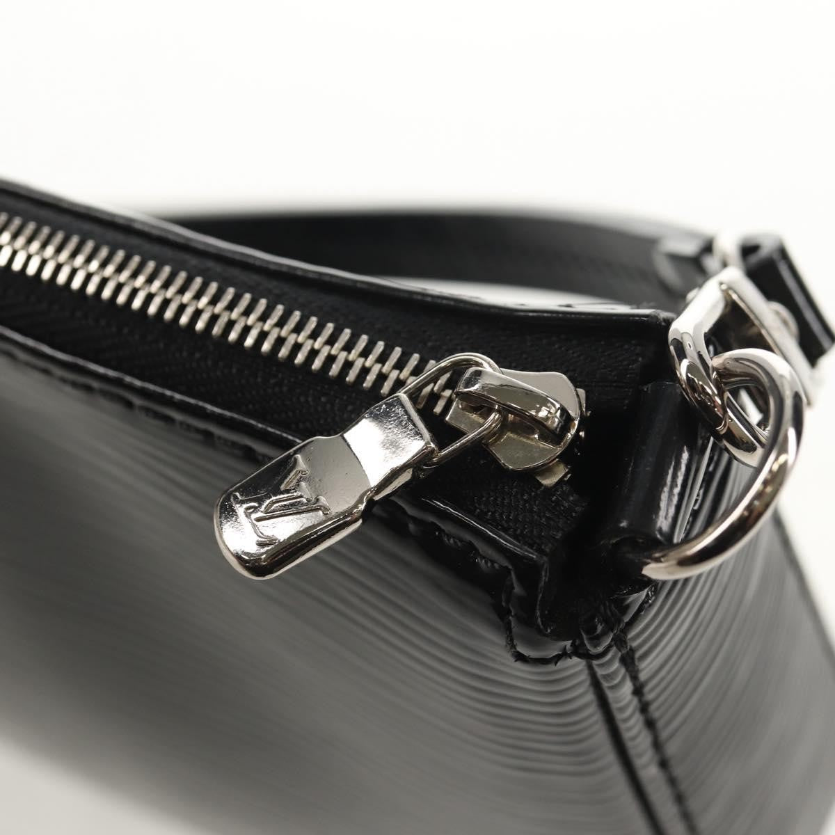 Louis Vuitton Pochette Accessoires NM Electric Epi Leather, BLACK, LEATHER, Clutche & pouche