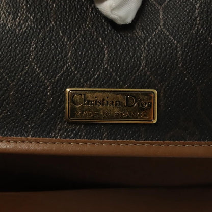 Christian Dior Vintage Honeycomb chain Canvas, BLACK, CANVAS, Handbag