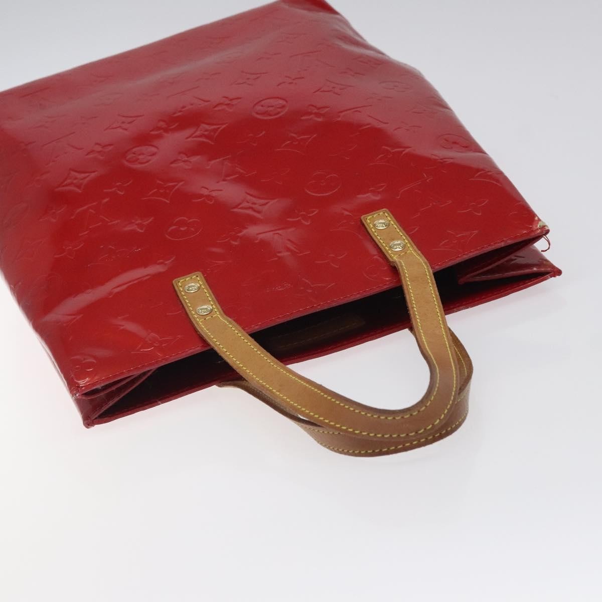Louis Vuitton Reade Handbag Monogram Vernis, RED, PATENT_LEATHER, Handbag