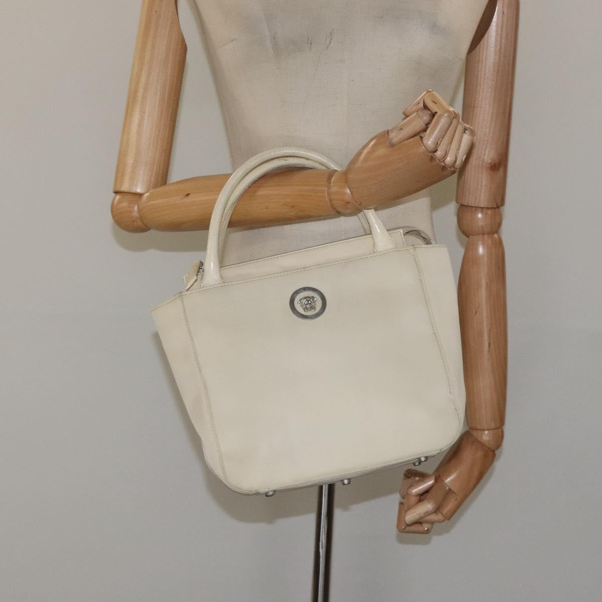 Versace Vintage Handbag Nylon, BEIGE, NYLON, Handbag