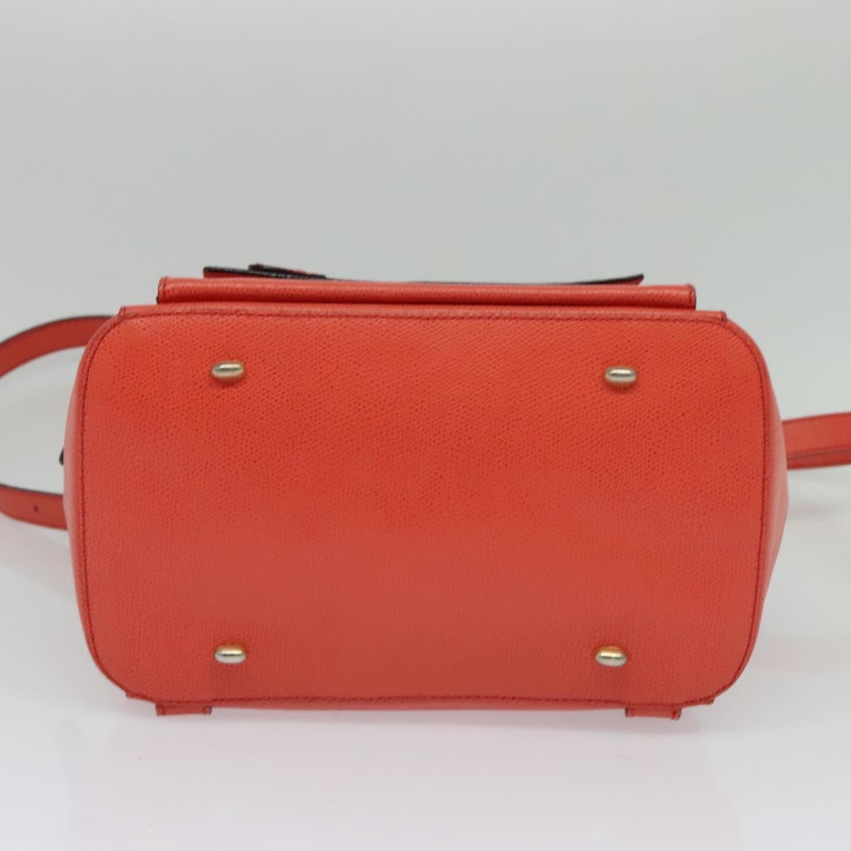 Celine Backpack Leather, ORANGE, LEATHER, Backpack