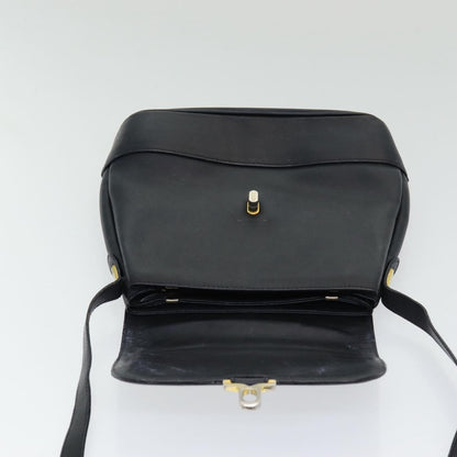 Bally Vintage Shoulder Bag Leather, BLACK, LEATHER, Shoulder bag
