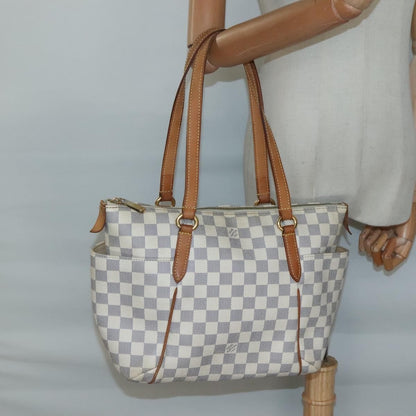 Louis Vuitton Totally Handbag Damier, WHITE, CANVAS, Tote bag