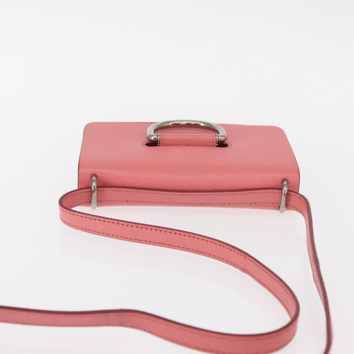 Burberry D-Ring Shoulder Bag Leather, PINK, LEATHER, Shoulder bag