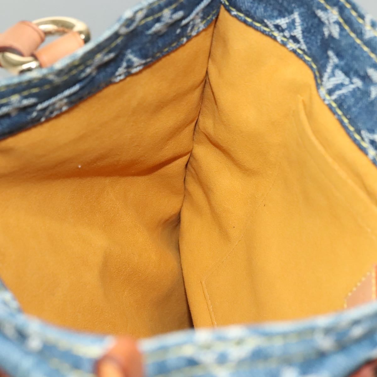 Louis Vuitton Baggy grand modèle Denim, BLUE, DENIM_JEANS, Handbag