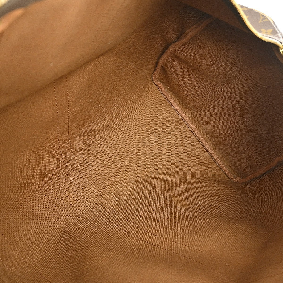 Louis Vuitton Keepall Bag Monogram Canvas, BROWN, CANVAS, Travel bag