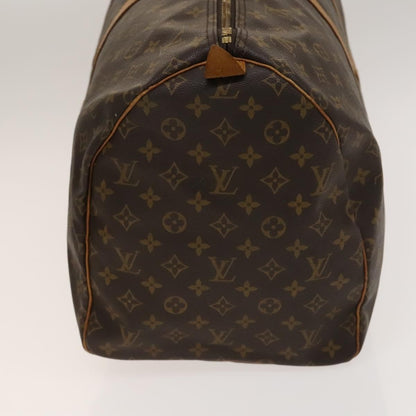 Louis Vuitton Keepall Bag Monogram Canvas, BROWN, CANVAS, Travel bag