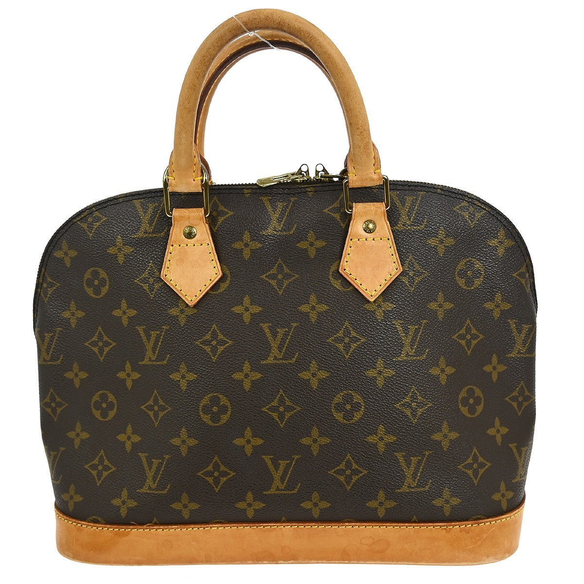 Louis Vuitton Alma Handbag Monogram Canvas, BROWN, CANVAS, Handbag