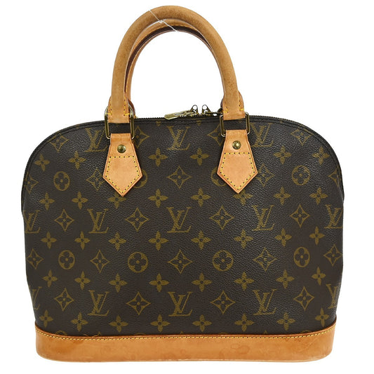 Louis Vuitton Alma Handbag Monogram Canvas, BROWN, CANVAS, Handbag