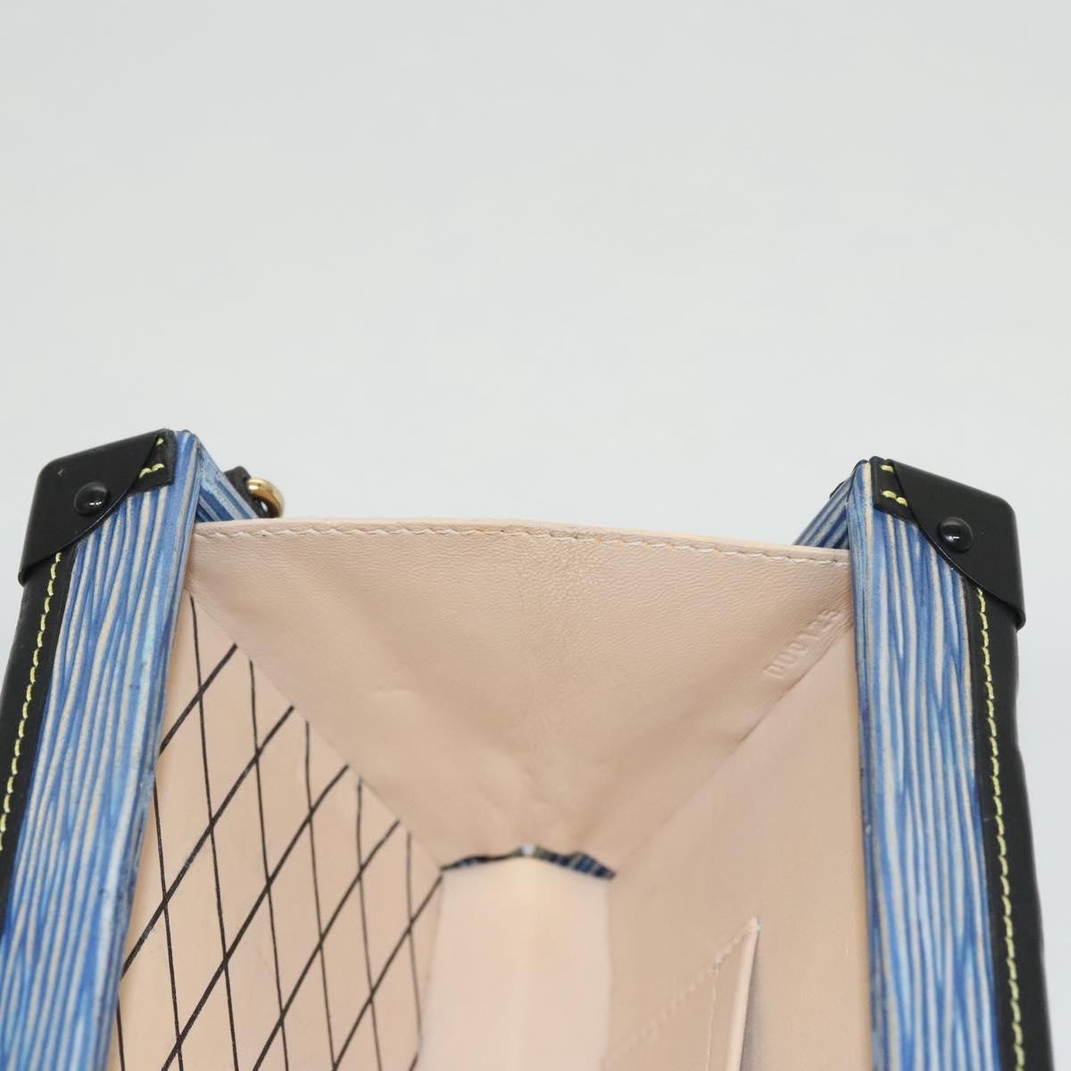 Louis Vuitton Petite Malle Handbag Epi Leather, BLUE, LEATHER, Shoulder bag
