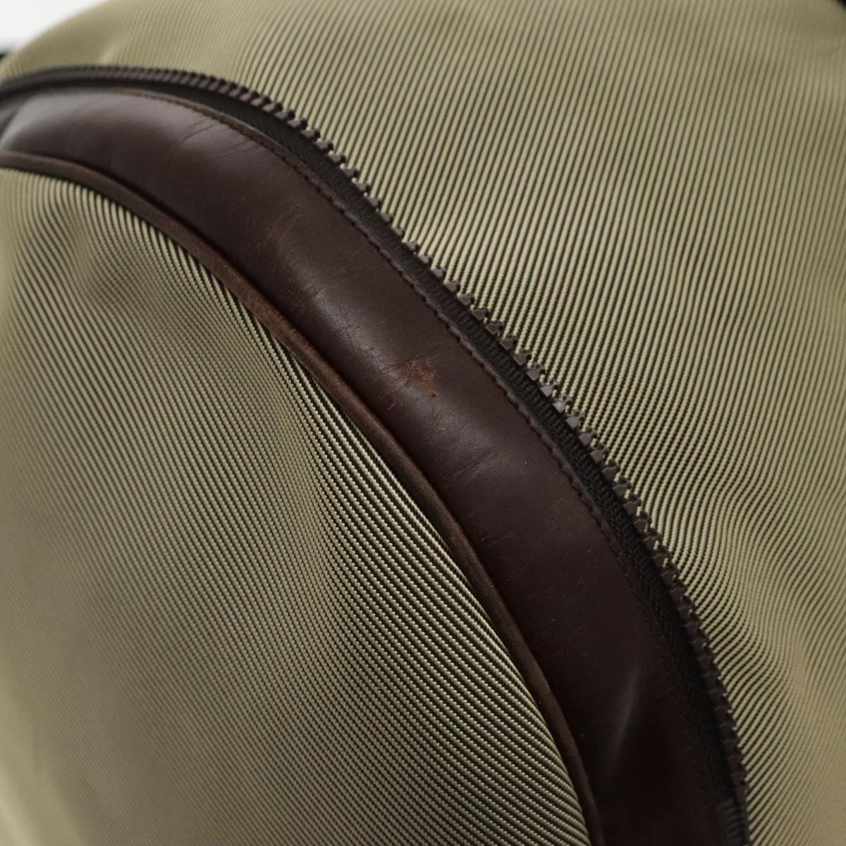 Salvatore Ferragamo Boston Bag Leather, BEIGE, CANVAS, Travel bag