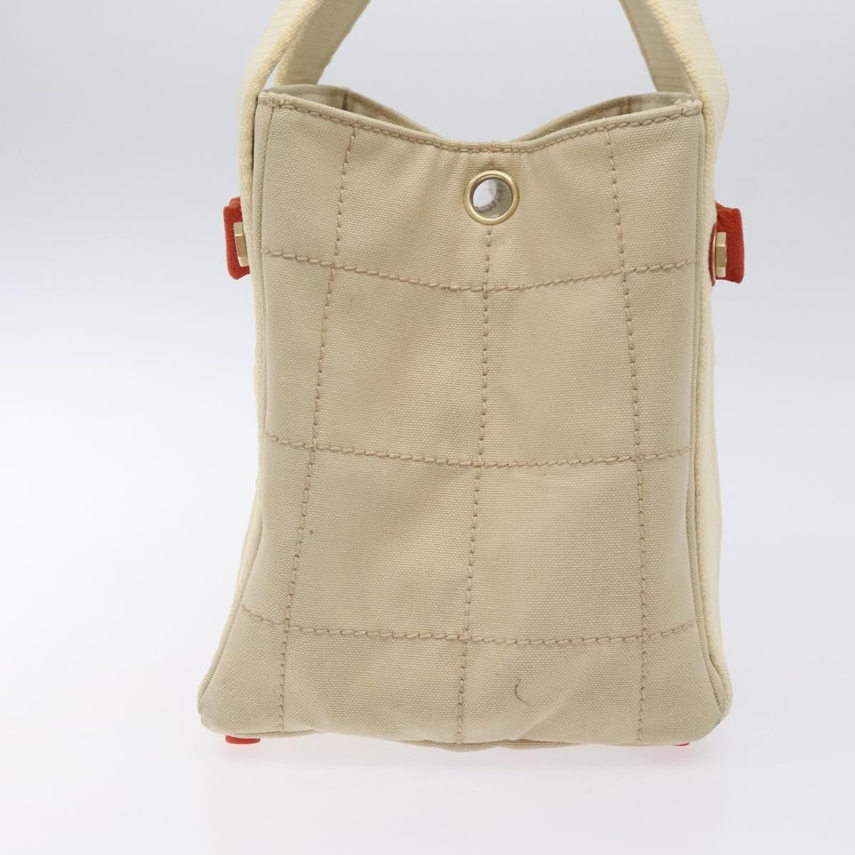 Chanel Chocolate Bar Coco Mark handbag Canvas, BEIGE, CANVAS, Handbag