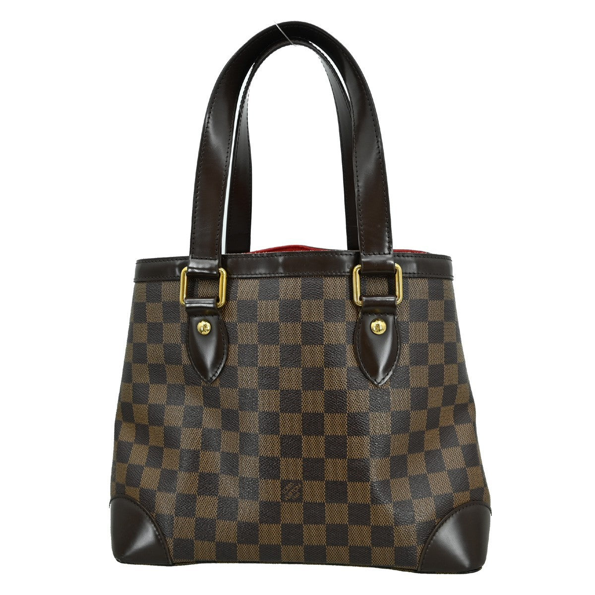 Louis Vuitton Hampstead Handbag Damier, BROWN, CANVAS, Tote bag