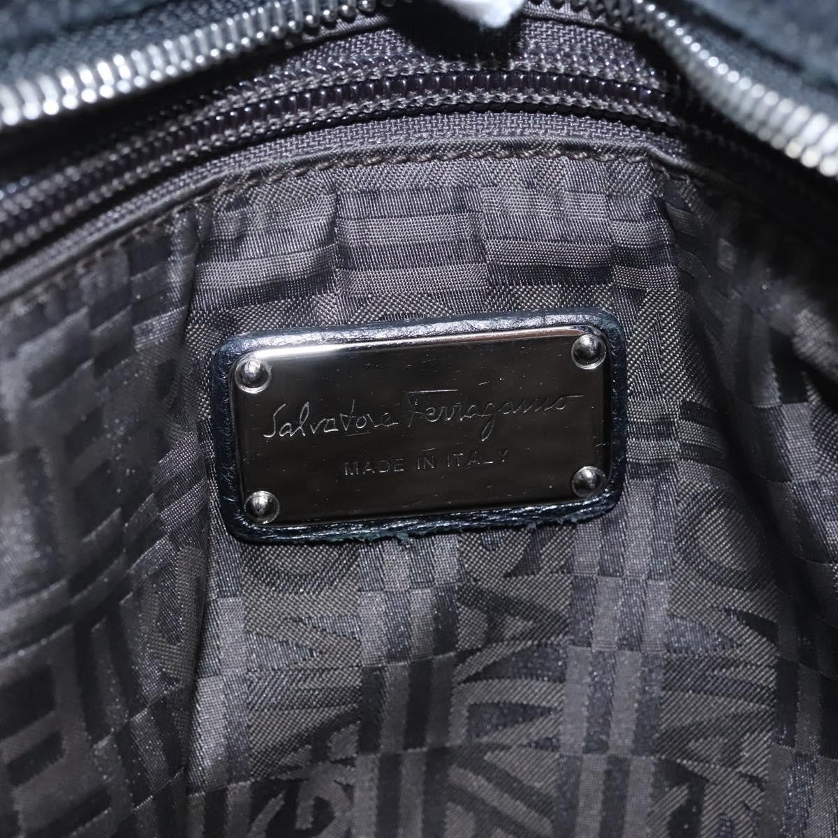 Salvatore Ferragamo Sofia Satchel Leather, BLACK, LEATHER, Handbag