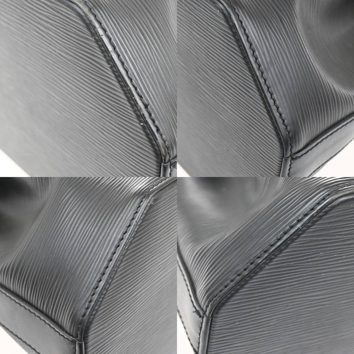 Louis Vuitton Vintage Sac d'Epaule Handbag Epi Leather, BLACK, LEATHER, Shoulder bag