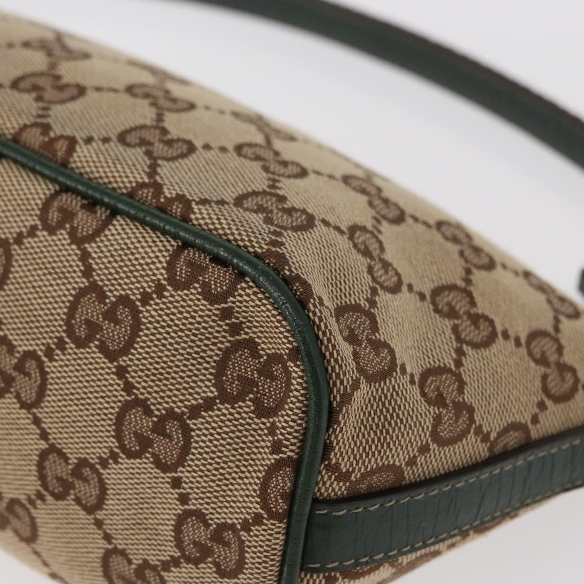 Gucci Vintage Boat Pochette GG Canvas, BEIGE, CANVAS, Handbag