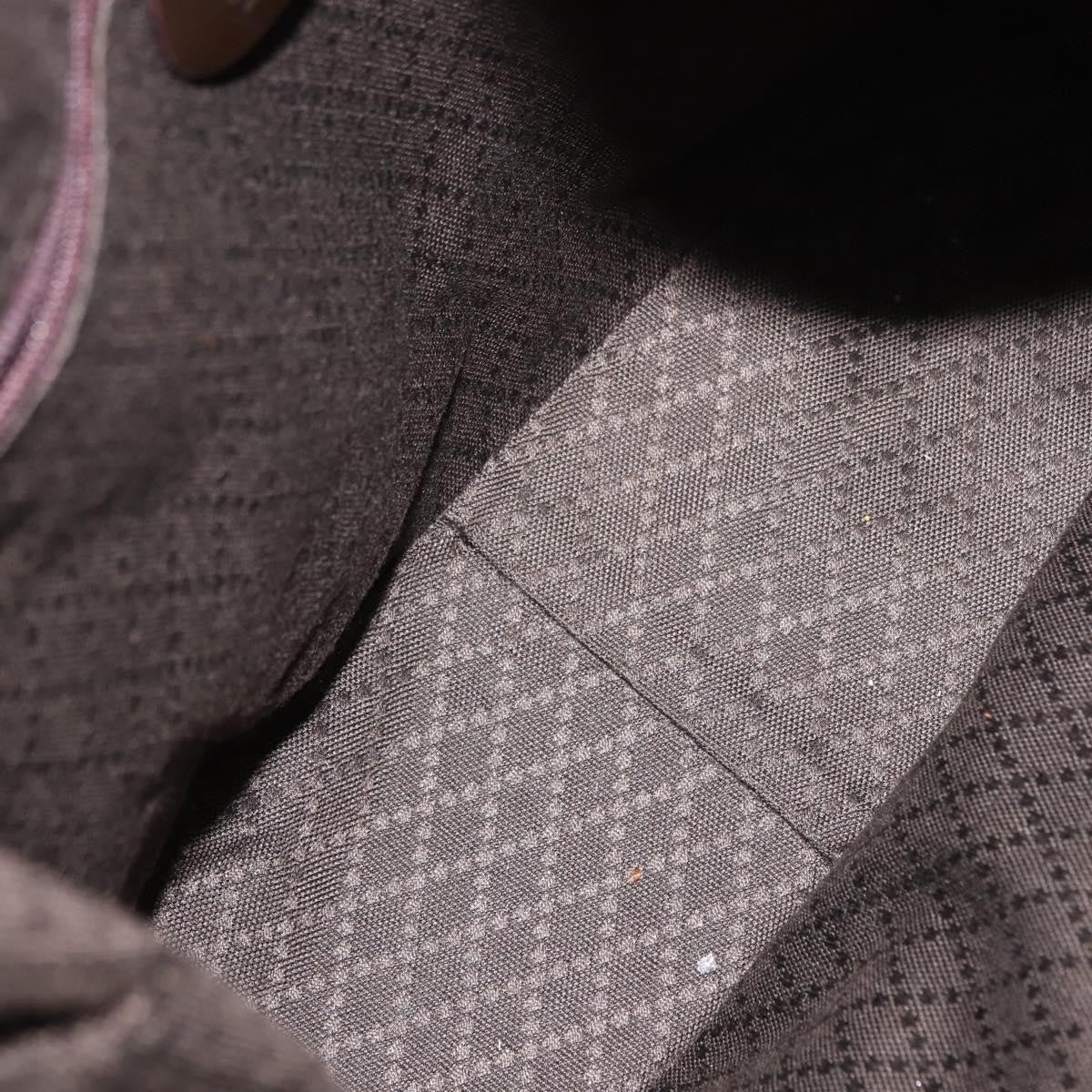 Gucci Vintage Bamboo Shoulder Bag Nylon, BROWN, NYLON, Shoulder bag