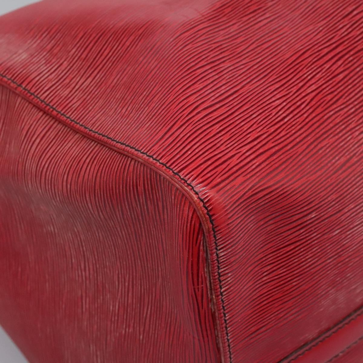Louis Vuitton Keepall Bag Epi Leather, RED, LEATHER, Travel bag