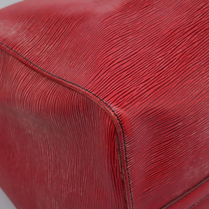 Louis Vuitton Keepall Bag Epi Leather, RED, LEATHER, Travel bag