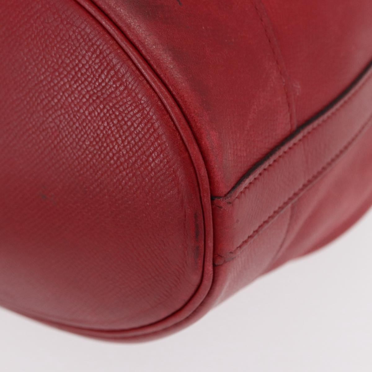 Hermes Market Handbag Leather, RED, LEATHER, Shoulder bag