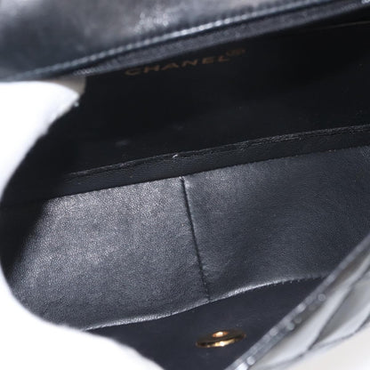 Chanel Vintage Diana Flap Bag Quilted Patent, BLACK, PATENT_LEATHER, Shoulder bag