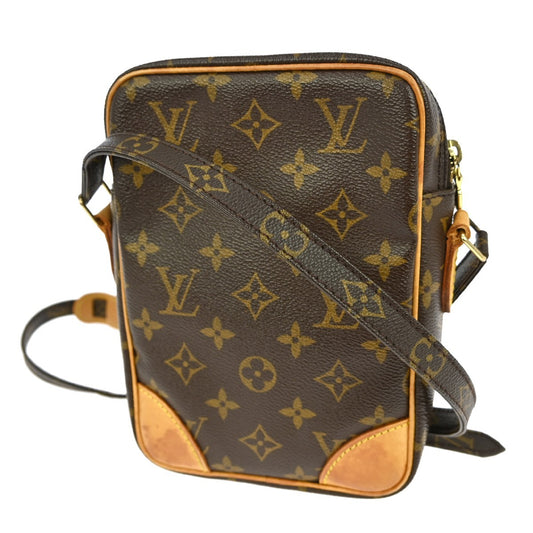 Louis Vuitton Danube Handbag Monogram Canvas, BROWN, CANVAS, Shoulder bag
