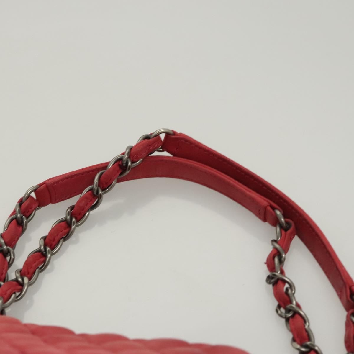 Chanel Matelasse Chain Shoulder Bag Leather, Pink, Leather, Handbag