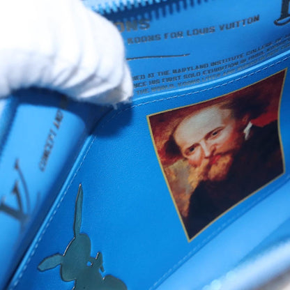 Louis Vuitton Pochette Clutch Limited Edition Jeff Koons Rubens Print Canvas, MULTICOLOUR, CANVAS, Clutche & pouche